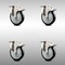 Service Caster 5 Inch 316SS Black Polyurethane Swivel Top Plate Caster Set Total Lock Brake SCC SCC-SS316TTL20S514-PPUB-BLK-4 - alternate 1